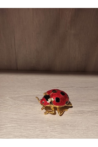 Swarovski Taşlı Uğur Böceği Mücevherlik / Dekoratif Biblo