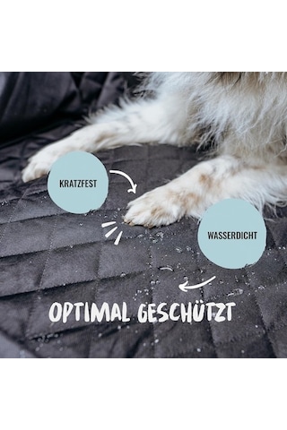 Rudelkönig Su Geçirmez Köpek Örtüsü, Araba Arka Koltuğu Koruyucu, Yan Koruma Ve Pencereli Köpek Oto Aksesuarları