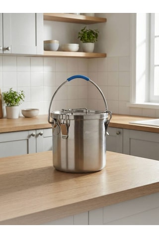 Hascevher Horeca 24 Cm Taşıma Kabı Tabansız Çelik