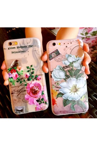 iPhone Uyumlu X Xs 3d Gül Desenli Premium Silikon Kılıf- 5775 Pembe