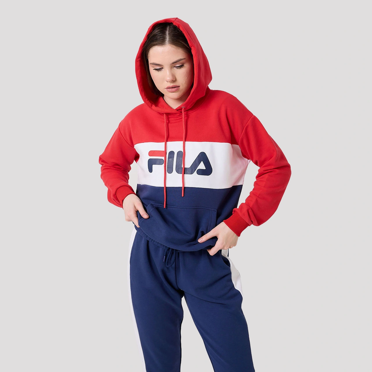 Lacivert Fila Kadın Günlük Sweatshirt Lori Hoody 687042.3303 Lacivert