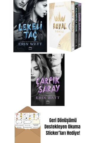 Lekeli Taç Royal Serisi 4. Kitap + Çarpık Saray Royal Serisi 3. Kitap + Kâğıt Prenses Royal Serisi 1. Kitap