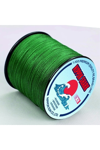 Nippon Shark X8 500 Metre,yeşil,0.20 Mm,ip,örgü,ipek Misina