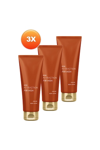 Avon Attraction Awaken Kadın Vücut Losyonu 3 x 125 ML