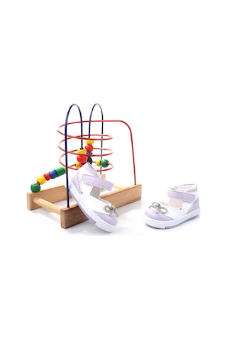 Şirin Bebe 3814 Ortopedik Taban Kız Çocuk Yazlık Ayakkabı Sandalet Lila