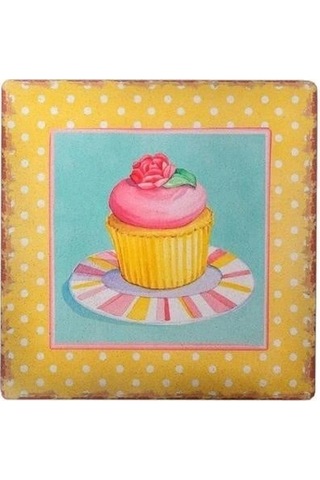 Durukar Decotown Duvar Panosu 40 40 Cup Cake Muffin Motifli Duvar Süsü