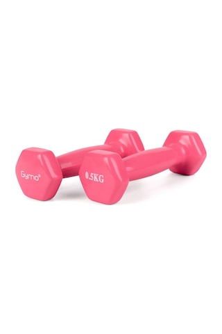 Gymo Hex Shape Vinil Dambıl 2x500g Pembe
