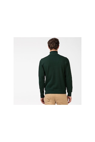 Lacoste Erkek Regular Fit Yarım Fermuarlı Koyu Yeşil Sweatshirt