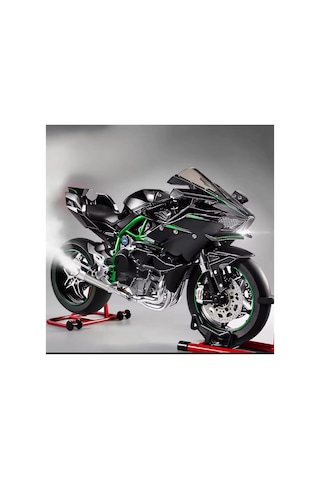Kawasaki Ninja H2r Maket - 1:6 Işıklı Sesli Dumanlı