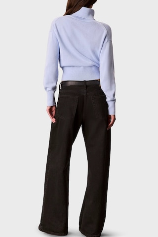 Calvin Klein Logolu % 100 Pamuk Balıkçı Yaka Kazak Lv047h329gc3q Kadın Kazak Lv047h329g C3q Lila