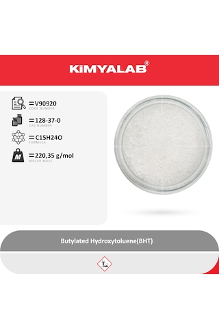 Kimyalab Bütil Hidroksi Toluen 500g - Butylated Hydroxytoluene