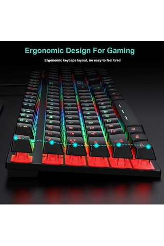 İmıce An-300 İngilizce Yüzeyden Kaydırılabilir Anahtar Kaplıklı Renkli Arka Işık Kablosuz Klavye Fare Seti Optik