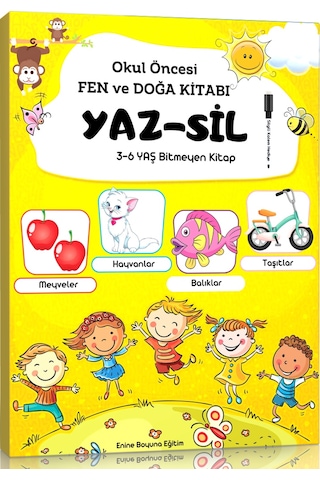 Okul Öncesi Fen ve Doğa Yaz-Sil Kitabı