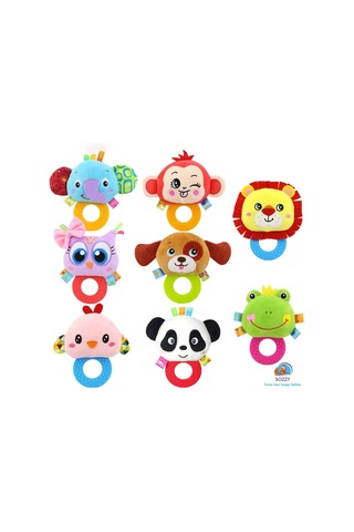 Sozzy Toys Çıngıraklı Dişlik Köpeğim Çok Renkli