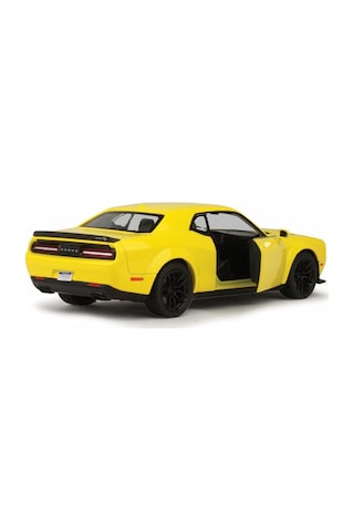 Motor Max 1:24 2018 Dodge Challenger Srt Hellcat Widebody Die-cast Sarı Model Araba