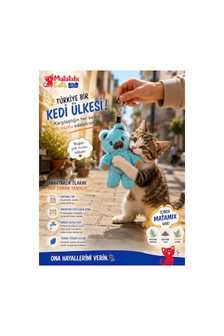 Matamıx Bady Peluş Kedi Oyuncağı,dayanıklı,kediler İçin Eğlenceli Oyuncak Matatabi,catnip Kedi Nanesi İçerir