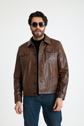 Franko Armondi Jean Model Reguler Erkek Deri Ceket E24-k-899-y Fındık