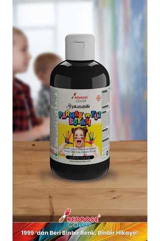 Red Rose Siyah Parmak Boyası 250 G Yıkanabilir