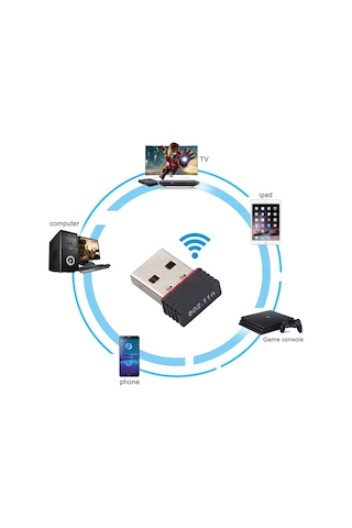 150 M Usb Wifi Adaptörü Kablosuz 2.4g Ağ Kartı Mini Usb 2.0 Rtl8188 Wifi Dongle 1pcs