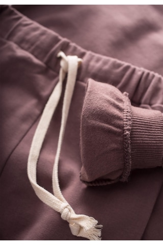 Cigit Basic Karyoka Detaylı Sweatshirt Takım 3-8 Yaş Mürdüm Mürdüm