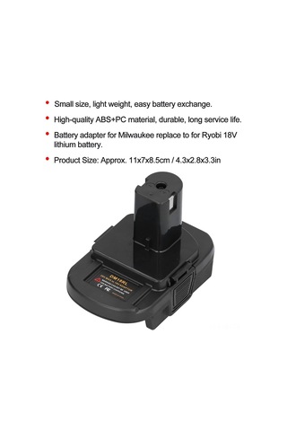 Ximistore9 Dw Ve Mıl 20v/18v Lityum Pil Dönüştürücü Dm18rl - Usb Girişli Adaptör