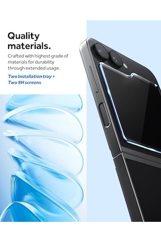 Samsung Galaxy Uyumlu Z Flip 6 Cam Ekran Koruyucu Kolay Kurulum Fit 2 Adet - Agl07973