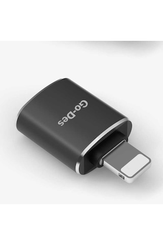 Go Des GD-CT056 USB to Lightning OTG Adaptör Tak & Çalıştır - ZORE-257769 Siyah