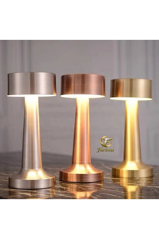 Or511 Dokunmatik Şarjlı Masa Lambası 3 Işık Modlu, Dimmerli, Usb Şarjlı Led Masa Ve Gece Lambası Çok Renkli