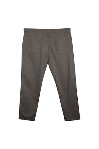 Erkek 118 -156 Kilo Arası İçin Uygun Lastikli Paça Bağcıklı Battal Boy Gabardin Pantolon Toprak Toprak