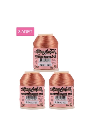 3 Adet Altınbaşak Oya Ve Dantel İpi 20 Gr - Royaleks - No: 822