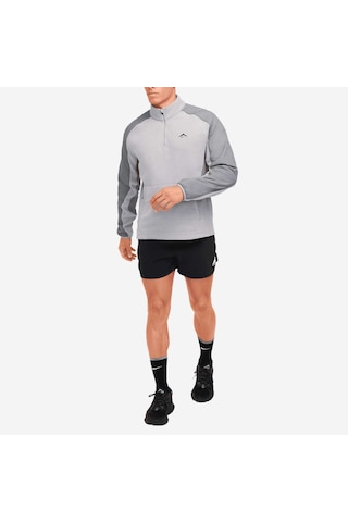 Nike Trail Polartec 1/4-zip Fleece Running Long-sleeve Erkek Sweatshırt-sportxoutlet Gri