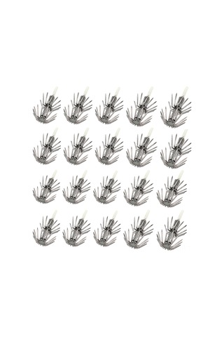 Jeehugo 20 Adet 3.0 Güneş Işığında Parlayan Paslanmaz Çelik İki Katlı Kalamar Yem İğnesi