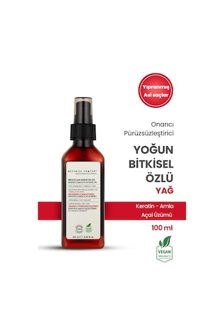 Botanica Comfort Keratin & Amla Yağı Özlü Saç Bakım Yağı 100 ML