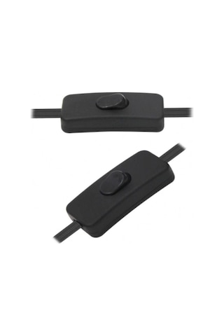 Arapuarlı Aç Kapa Anahtarlı Fişli Kablo Duy 2 Metre Siyah 1656