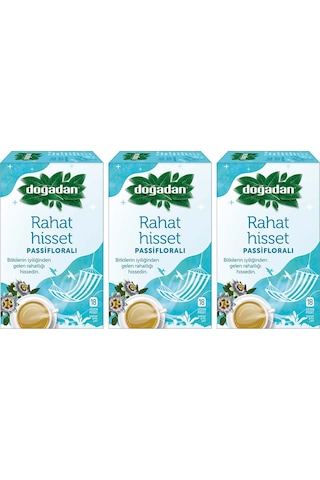 Doğadan Rahat Hisset Pasifloralı Süzen Poşet Karışık Bitki Çayı 3 x 18'li