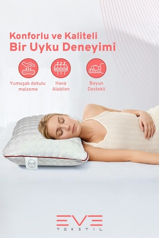 Kolajen Kumas Boyun Destekli Visco Parc Acıklı Fermuarlı Kılıflı Antialerjik Ortopedik Visco Yastık 40x65 Cm Siyah