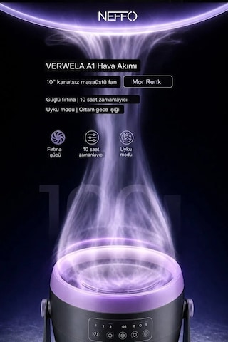 Usb Şarjlı Fan Ayarlanabilir Hızlı Taşınabilir Mini Vantilatör, Sessiz Güçlü Soğutucu Fan