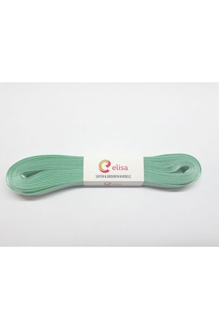 Mint Yeşili Çift Taraflı 1 Cm Saten Kurdele
