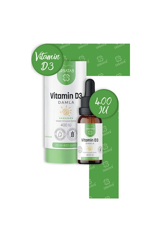 Erbatab Kids Vitamin D3 400 Iu Damla 20 ML