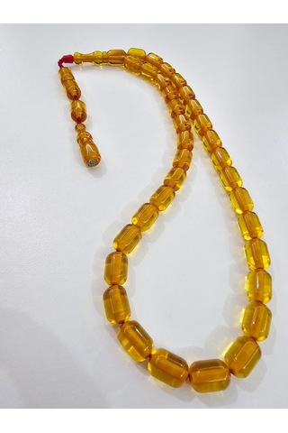 Zeyzun Usta İmzalı Sıkma Kehribar Tespih 9x13 Mm Kapsül Kesim 23545152