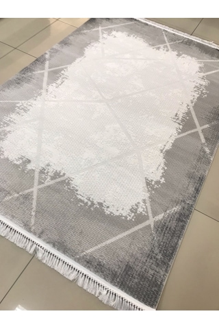 Merinos Halı Elegance 74423 096 Serisi Akrilik Salon Oturma Yatak Odası Halısı Gri - Krem
