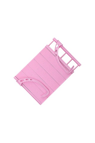 Ganzhoushop Kurutma Rafı Katlanabilir Kurutma Rafı Ev Kullanıcıları Giysileri Kurutma Plastik 38x35x3cm 1setpembe Çok Renkli