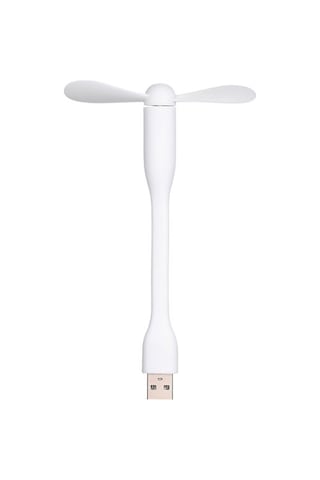 Mini Usb Fan + Tip-c Telefon Fan Taşınabilir Soğutma 2813 Beyaz