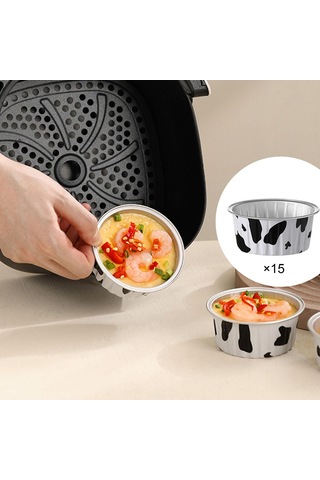 Suntek 15 Adet Alüminyum Muffin Bardaklar Folyo Pişirme