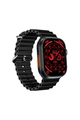 İos Ve Android Uyumlu Akıllı Saat Ra23 Smart Watch 49mm Ip67 Sertifikalı Siyah Siyah