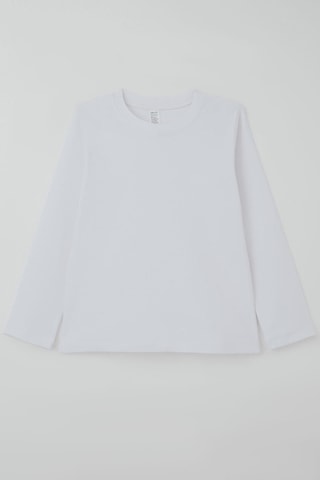 Breeze Erkek Çocuk Uzun Kollu Tişört Basic 4-8 Yaş, Kırık Beyaz Kırık Beyaz
