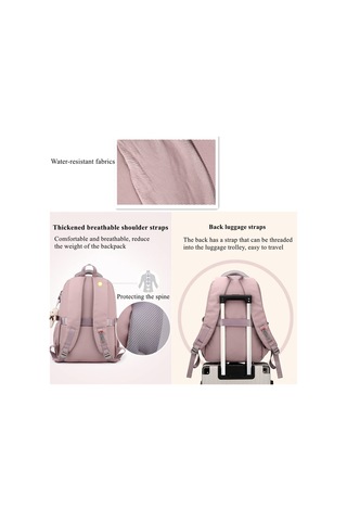 Xiyyadms Su Geçirmez Kadın Okul Çantası, 15.6 İnç Laptop Sığar, Panda Aksesuarlı, Organizasyon Ve Güvenlik Odaklı Çok Renkli