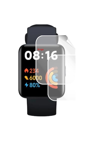 Xiaomi Redmi Watch 2 Lite Ekran Koruyucu Tam Kaplama Tpu Film 2 Adet