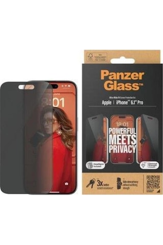 Panzerglass Apple iPhone 15 Pro Uyumlu Uwf Privacy Wa, Ekran Koruyucu