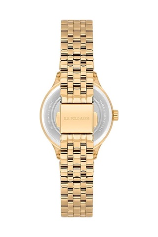 U.s. Polo Assn. Uspa2071-03 Quartz Çelik Altın Rengi Mavi Kadran 30 Mm Kadın Kol Saati